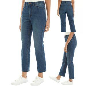 Croft & Barrow classic fit straight leg cropped jeans sz10